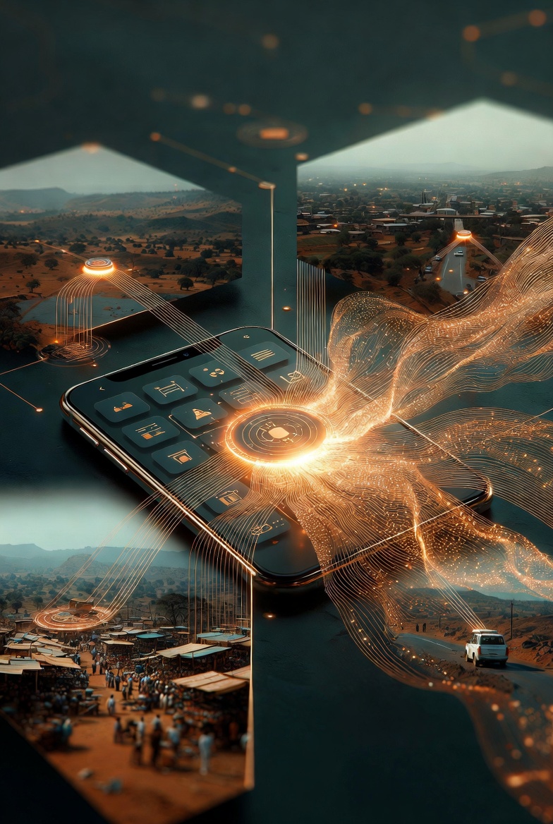 Sales Savana network animating data across African towns and townships